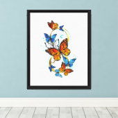 Toile Infinité de papillons monarques (Insitu (Plancher de Bois))