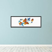 Toile Infinité de papillons monarques (Insitu (Plancher de Bois))