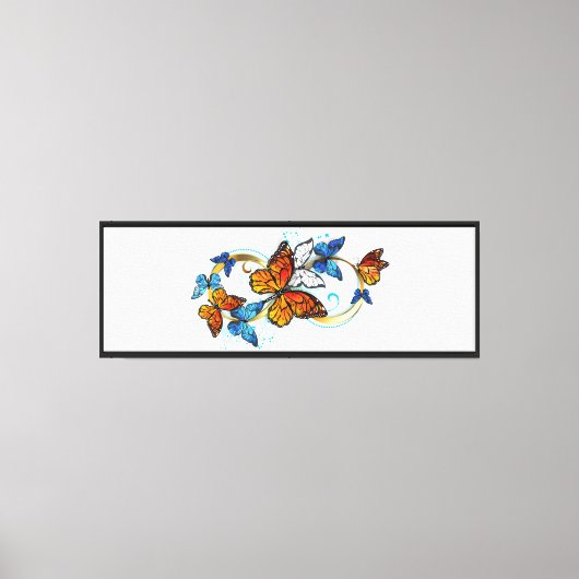 Toile Infinité de papillons monarques (Recto)