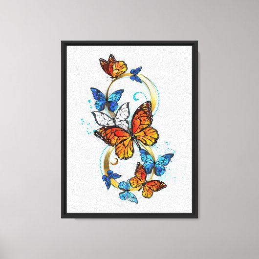 Toile Infinité de papillons monarques (Recto)