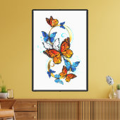 Toile Infinité de papillons monarques (Insitu(Salon))