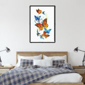 Toile Infinité de papillons monarques (Insitu(Chambre))