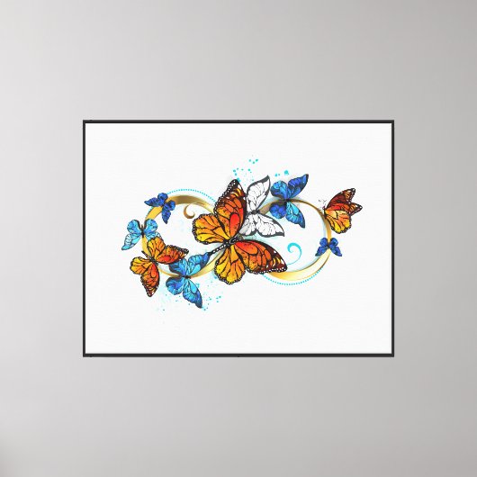Toile Infinité de papillons monarques (Recto)