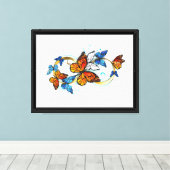 Toile Infinité de papillons monarques (Insitu (Plancher de Bois))