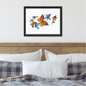 Toile Infinité de papillons monarques (Insitu(Chambre))