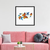 Toile Infinité de papillons monarques (Insitu(Salon))