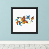 Toile Infinité de papillons monarques (Insitu (Plancher de Bois))