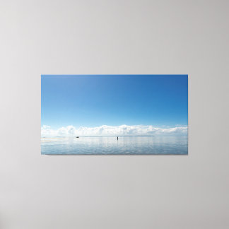 Toile Infinite Horizon: Minimalist Seascape at Acupe Coa