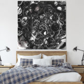 Toile Infinité noire et blanche (Insitu(Chambre))