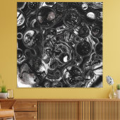 Toile Infinité noire et blanche (Insitu(Salon))