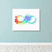 Toile Infinity avec Rainbow Jellyfish (Insitu (Plancher de Bois))