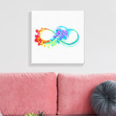 Toile Infinity avec Rainbow Jellyfish (Insitu(Salon))