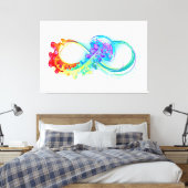 Toile Infinity avec Rainbow Jellyfish (Insitu(Chambre))