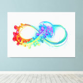 Toile Infinity avec Rainbow Jellyfish (Insitu (Plancher de Bois))