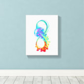 Toile Infinity avec Rainbow Jellyfish (Insitu (Plancher de Bois))