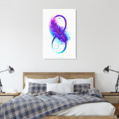 Toile Infinity with purple feather (Insitu(Chambre))