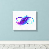 Toile Infinity with purple feather (Insitu (Plancher de Bois))