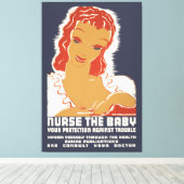 Toile Infirmière du bébé (Insitu (Plancher de Bois))