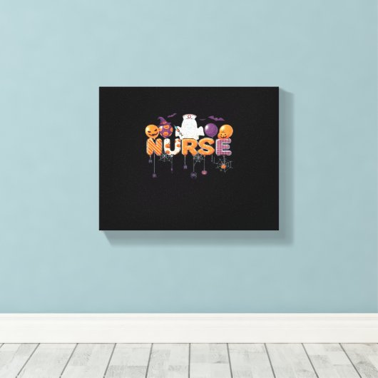 Toile infirmière fantôme humoristique - Infirmière chaud (Insitu (Plancher de Bois))