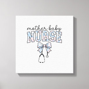 Toile Infirmière Mère Bébé Chemise à nœud floral Design_