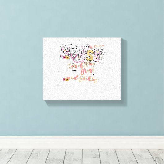 Toile Infirmière Paediactric Amusement Halloween Design (Insitu (Plancher de Bois))