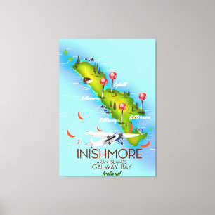 Toile Inishmore Îles Aran Baie de Galway Irlande