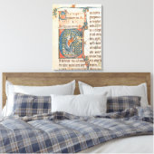 Toile Initiale historiée représentant le roi David en jo (Insitu(Chambre))