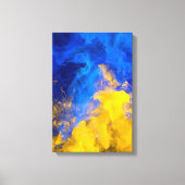 Toile Ink Collision: Azure and Gold (Recto)