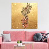 Toile Inner Fire Phoenix Boho Wall Art | Phoenix Rising (Insitu(Salon))