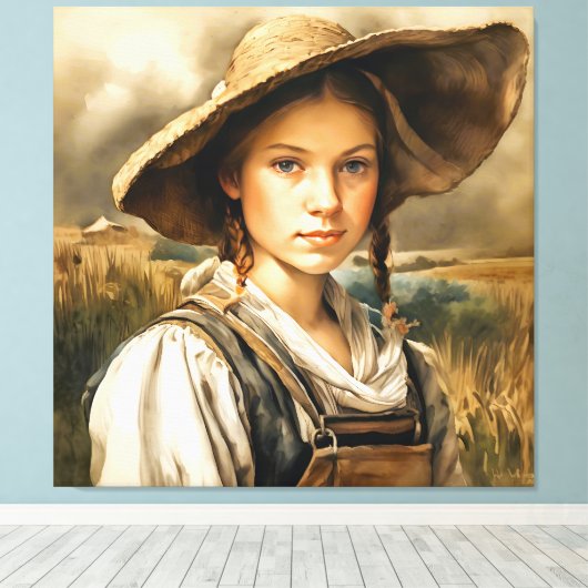 Toile "Innocence dévoilée" Ferme "Johanna" (Insitu (Plancher de Bois))