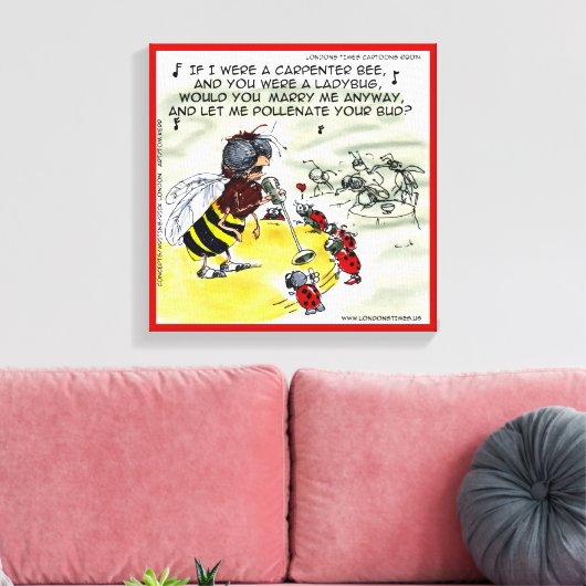 Toile Insect Nightclub Singes Fun Wrapped Canvas Imprime (Insitu(Salon))