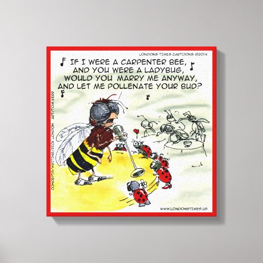 Toile Insect Nightclub Singes Fun Wrapped Canvas Imprime (Recto)