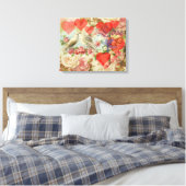 Toile Inséparables Coeur antique Vintage (Insitu(Chambre))