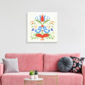 Toile Inséparables et Fleurs (Insitu(Salon))