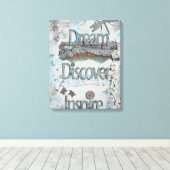 Toile Inspiration du rêve multimédia mixte (Insitu (Plancher de Bois))