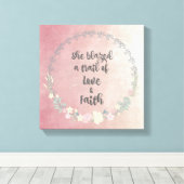 Toile Inspiration : Elle a rendu un sentier d'amour et d (Insitu (Plancher de Bois))