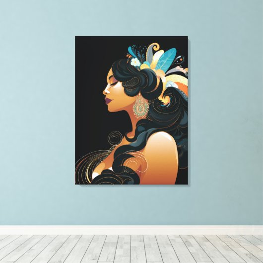 TOILE INSPIRATION NATIVE #3 (Insitu (Plancher de Bois))