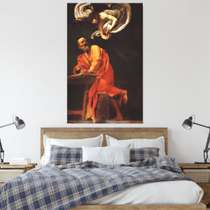Toile Inspiration Saint Matthew Caravaggio peinture art