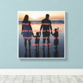 Toile Inspirational Family Quote Canvas (Insitu (Plancher de Bois))