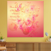 Toile Inspirational Morning Glory Floral Wrapped Canvas (Insitu(Salon))