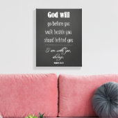 Toile Inspirationnal God Will Quota avec Bible Verset (Insitu(Salon))