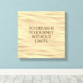 Toile Inspirationnel Rêver est à Voyage ... (Insitu (Plancher de Bois))