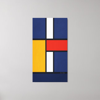 Toile Inspiré par Mondrian