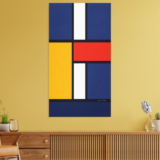 Toile Inspiré par Mondrian (Insitu(Salon))
