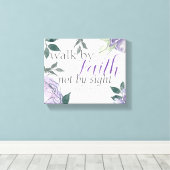 Toile Inspirer Bible Verse Marcher par la foi Pas par la (Insitu (Plancher de Bois))