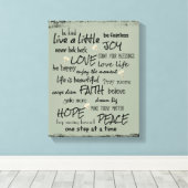 Toile Inspirer et motiver les déclarations de soumission (Insitu (Plancher de Bois))