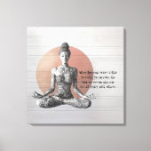 Toile Instructeur de méditation Yoga Reiki Master Lotus (Recto)
