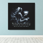 Toile Instructeur de Yoga Méditation Lotus Pose Lumineus (Insitu (Plancher de Bois))