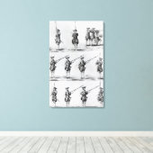 Toile Instructions pour un exercice Bayonet (Insitu (Plancher de Bois))