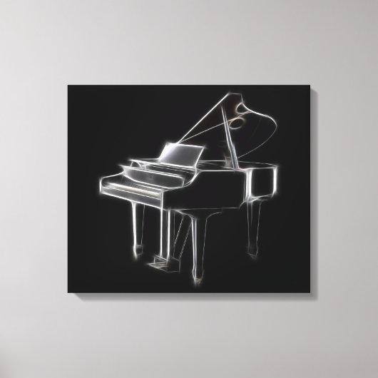 Toile Instrument classique de musique de grand piano (Recto)